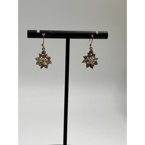 Ross Simons Sterling Silver Gold Plated Multicolor Seml Precious Stone Earrings - Picture 5 of 10